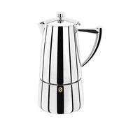Stellar Espresso Maker Art Deco 6 Cup Stainless Steel Stove Top Coffee Brewer