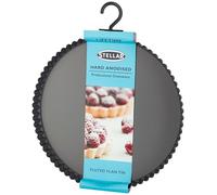 Stellar Expert 11" / 28cm Fluted Flan Tin with Loose Base, Oven Safe to 240C, PTFE & PROFA Free