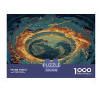 Stellar Flame Serpent Ring Jigsaw Puzzles Great Gift for Adults 1000 Piece Fun Challenging Home Decoration The Azure Core Jigsaw Puzzle for Women Men Adult 52x38cm/1000pcs