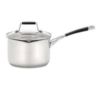 Stellar Flow, 18cm Draining Saucepan, 2.5L in Metallic Silver Stellar Metallic Silver