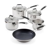 Stellar Flow, 5 Piece Draining Saucepan Set, Silver