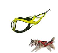 Stellar Fung Hwa Dog Pulling Harness Nylon with Reflective Strip, Waterproof Sled Harness for Dogs, Pulling Harness for Dog Exercises, Mountain Bike, Ski Joring, Dog Pulling Harness