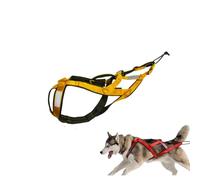 Stellar Fung Hwa Dog Pulling Harness Nylon with Reflective Strip, Waterproof Sled Harness for Dogs, Pulling Harness for Dog Exercises, Mountain Bike, Ski Joring, Dog Pulling Harness