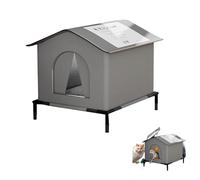 Stellar Fung HWA Outdoor Winter Cat House Insulated Outdoor Kennel Outdoor Cat Shelter with Hut, Heavy Duty Kennel for Dogs, Cats, Rabbits