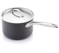 Stellar Hard Anodised Saucepan 18cm Non-Stick - Black 2.9 Litre