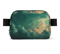 Stellar Horizon Square-shaped Waist Bag with Durable Polyester and Adjustable Strap for Daily Outdoor Wearing