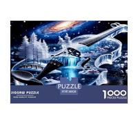 Stellar Ice Violin Jigsaw Puzzles Puzzle for Adults Kids. 1000 Pieces Whimsical Challenge Toy Home Decoration for Adults& Kids Age 14 Years Up 38x26cm/1000pcs