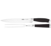 Stellar James Martin 2 Piece Carving Set - Carbon Stainless Steel, Razor Sharp Blade, Anti-Slip Handle