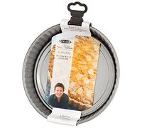 Stellar James Martin Non-Stick 8" Round Fluted Flan Tin, Loose Base, High Grade Steel, Dishwasher Safe 20cm x 3cm