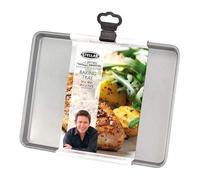 Stellar James Martin Non-Stick Baking Tray, High Grade Steel, Dishwasher Safe, 25cm x 19cm x 1.5cm