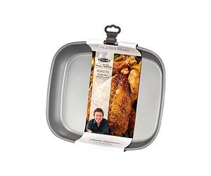 Stellar James Martin Non-Stick Roasting Tray, Dishwasher Safe, Carbon Steel, 29cm x 25cm x 5cm