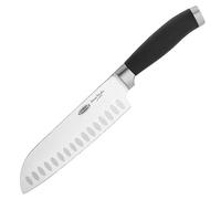Stellar James Martin Santoku Knife 18cm/7" Carbon Stainless Steel Chef's Knife, Razor Sharp Blade, Anti-Slip Handle