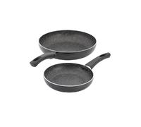 Stellar Kaufmann Non-Stick 2-Piece Frying Pan Set - Grey in Black Stellar Black