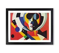 Stellar Modern Abstract Art Framed Print | A4 Black Framed Wall Art | Ready to Hang | Abstract Fantasy Picture | Living Room Bedroom Lounge Office