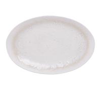 Stellar Mylor Stoneware Serving Platter & Tray, Ceramic | Off-white textured glaze. Dish for salads, focaccia & cheese board. Chip-resistant, oven & dishwasher safe to 180°C.