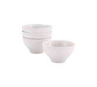 Stellar Mylor Stoneware Set of 4 Cereal Bowl 14cm - White Stellar White