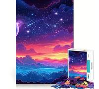 Stellar Night Jigsaw Puzzles 1000 Piece for Teenagers Enhance Memory Leisure Time Solid Cut Santa Wish Item 50x75cm