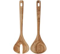 Stellar Olive Wood Utensils - 2pc Salad Server Set