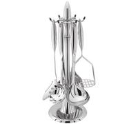 Stellar Premium Kitchen Tools, 6 Piece Carousel Tool Set, Silver