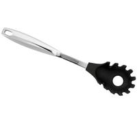 Stellar Premium Nylon Tools Spaghetti Server, Polished Stainless Steel Handle with Soft Nylon End, For Use with Non-Stick Cookware, Dishwasher Safe