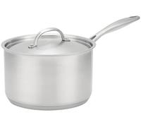 Stellar Profile Matte 20cm Saucepan - 3.25L Matte Stainless Steel 18/10 Cooking Pan, Induction Suitable, Dishwasher Safe