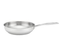 Stellar Profile Stainless Steel Uncoated Frying Pan -20 cm, Durable Frying Pan for Everyday Cooking, Induction Ready, Oven & Dishwasher Safe