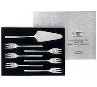 Stellar Rochester BL31 7-Piece Stainless Steel Cutlery Set in Gift Box for 6 People, Cake Slice and Pastry Forks, Dishwasher Safe - Fully Guaranteed