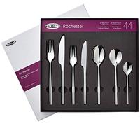 Stellar Rochester Stainless Steel Cutlery 44-Piece Set for 6 Place Settings with 2 Serving Spoons
