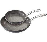 Stellar Rocktanium 2-Piece Set of Pans, 20cm Frying Pan and 28cm Frying Pan, QuanTanium Non-Stick Coating, Induction Ready