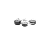 Stellar Rocktanium, 3 Piece Saucepan Set, Non-Stick, Silver