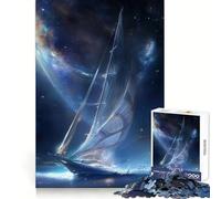 Stellar Sailboat 1000 Piece Jigsaw Puzzles for Adults Memory Boost Family Joy Pattern Assembly Santa Wish Pick 50x75cm