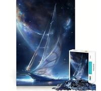 Stellar Sailboat 1000 Piece Jigsaw Puzzles for Adults Memory Boost Family Joy Pattern Assembly Santa Wish Pick 50x75cm