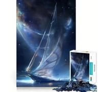 Stellar Sailboat 1000 Pieces Jigsaws Adults Puzzles Gifts Reason Skill Toy Stress Release Exact Cut Santa Wish List 38x26cm