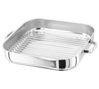 Stellar Speciality Cookware, 28 x 28 x 5cm Bakepan, Dishwasher Safe, Induction Suitable, Oven Safe to 240, 18/10 Stainless Steel