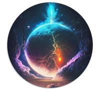 Stellar Sunset Galaxy 1000 Pieces Puzzles for Adults 1000 Pieces Round Puzzle Gifts Ideal DIY Decor & Brain Teaser Gift 67.5x67.5cm