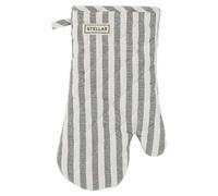 Stellar Textiles 31Cm Grey Stripe Oven Glove