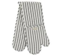 Stellar Textiles 93Cm Grey Stripe Double Oven Glove