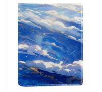 Stellar Tides PU Leather Book Cover - Waterproof Protective Case for Books, Soft Flexible Sleeve with Anti-Scratch Design, Universal Fit for Novels Textbooks Journals