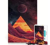 Stellar Triangle 1000 Piece Jigsaw Puzzles for Adults Memory Boost Family Joy Pattern Assembly Santa Wish Pick 50x75cm
