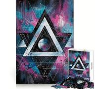 Stellar Triangle Adults Puzzles 1000 Piece Jigsaws Reason Skill Toy Slow Enjoy Exact Cut Art Collection Piece 50x75cm
