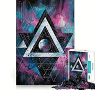 Stellar Triangle Jigsaw Puzzles for Adults1000 Pieces Smart Toy Soothing Play Accurate Cut Art Collectible 38x52cm