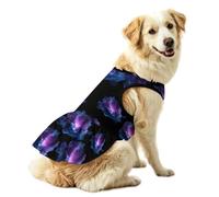 Stellar Watercolor Ruffle Pet Dress for Large Dog 2XL | Cat Outfits Breathable Classic Shirt Summer TankTop