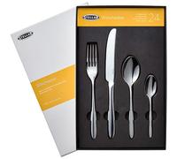 Stellar Winchester 24-Piece Quality Stainless Steel Cutlery Set for 6 People in Gift Box, Dishwasher Safe