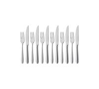 Stellar Winchester Stainless Steel 12-Piece Steak Knife & Fork Set - Silver Stellar Silver