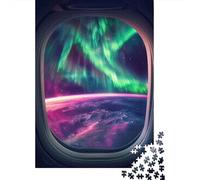 Stellar Window 1000-Piece Adult Jigsaw Puzzle, 38x26cm/1000pcs, for Calm Hands-on Time after Work; White Card Pieces for A Neat Table