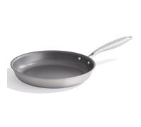 Stellar Zero Stainless Steel Frying Pan, Induction, PFAS & PTFE Free (28cm) | Non stick performance, precision-etched, no coatings. Tri-ply even heat. Oven, dishwasher, utensil safe. Eggs, pancakes.