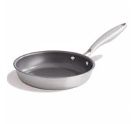 Stellar Zero Stainless Steel Frying Pan, Induction, PFAS & PTFE Free | Non stick performance, precision-etched, no coatings. Tri-ply even heat. Oven, dishwasher, utensil safe. Eggs, pancakes.