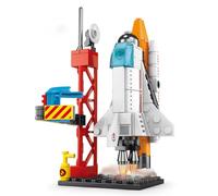 StellarX Spacecraft Building Blocks for Kids Ages 6-12 | 107-Piece STEM Toy Rocket Ship Set | Creative Construction Kit for Space Exploration, Birthday Gift & Classroom Activity
