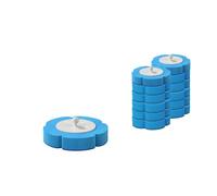 Stellastar 30pcs Disposable Toilet Brush Refills use for Disposable Toilet Bowl Brush- Compatible with Toilet Wand Systems, Cleaning Heads for Bathroom Hygiene (Round)