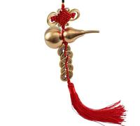 Stellastar Alloy Chinese Knot Pendant Imitation Big Copper Coin Decorations Chinese Feng Shui Coins Lucky with Red Enless Knot for Car Interior Hanging Accessories